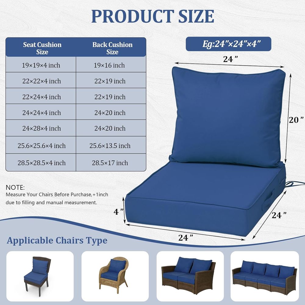 24x24 Outdoor Deep Seat Cushio - Outdoor Furniture In ulasan dan harga