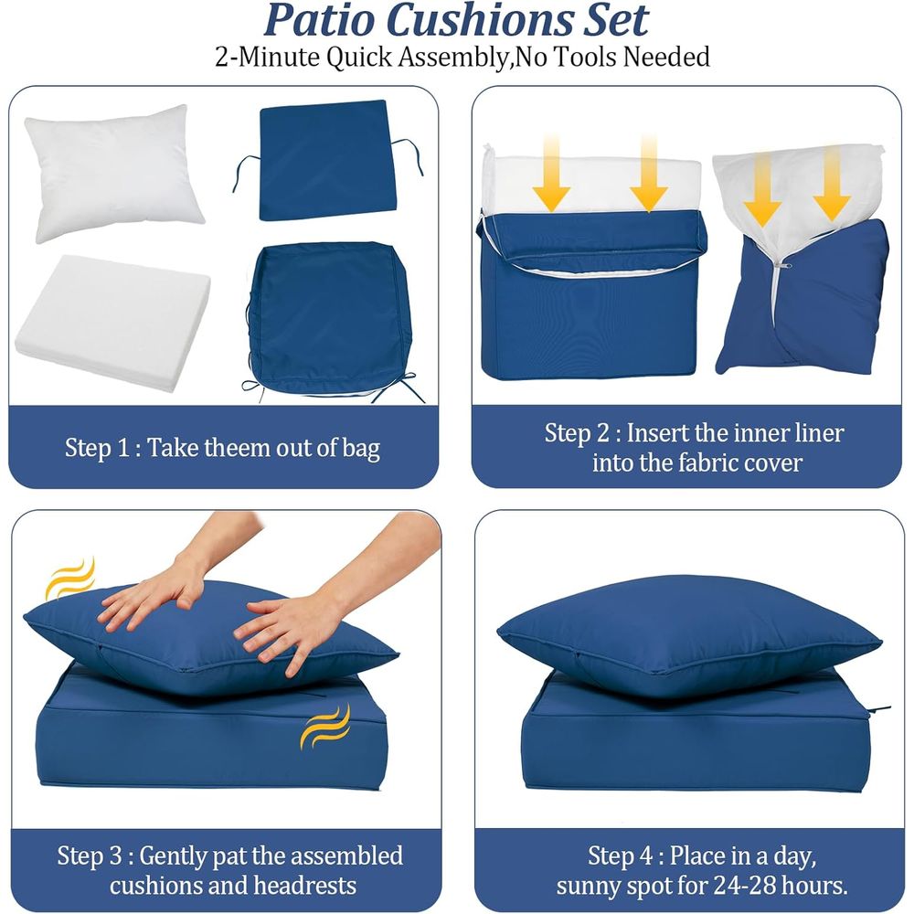 24x24 Outdoor Deep Seat Cushio - Outdoor Furniture In ulasan dan harga