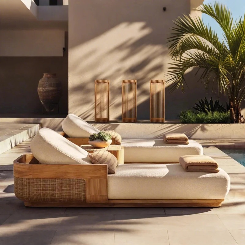 Sun Beach Lounge Chair & Daybe - Outdoor Furniture Teak ulasan dan harga