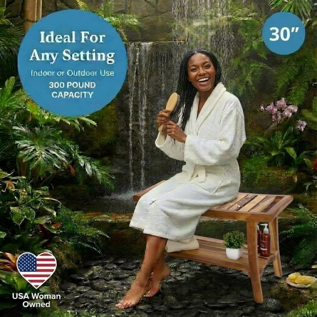 Teak Shower Bench Spa Bath Sho - Outdoor Furniture Teak ulasan dan harga
