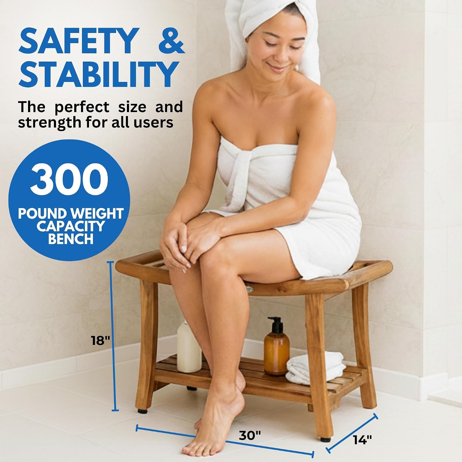 Teak Shower Bench Spa Bath Sho - Outdoor Furniture Teak ulasan dan harga