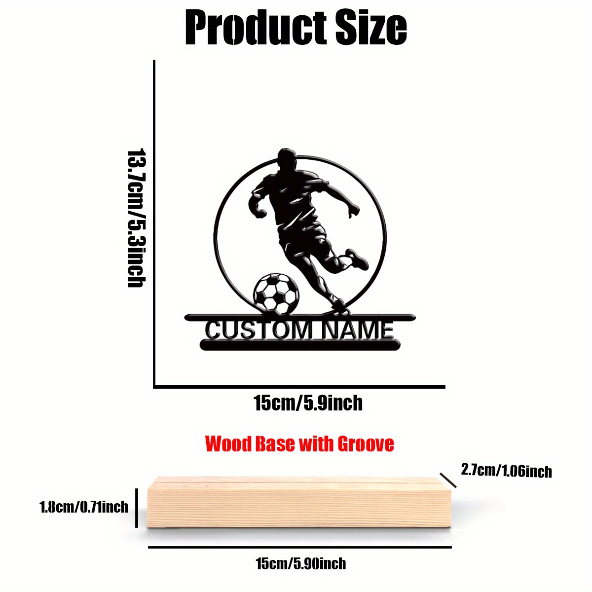 Custom Soccer Player Metal Sta - Outdoor Furniture Wood ulasan dan harga