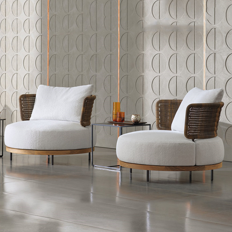 qw-Outdoor Sofa Patio Villa Te - Outdoor Furniture Teak ulasan dan harga