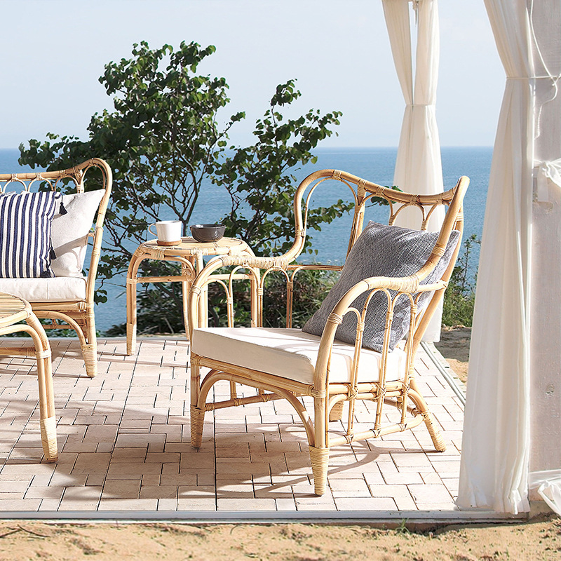 Natural rattan sofa outdoor do - Outdoor Furniture Indonesia ulasan dan harga