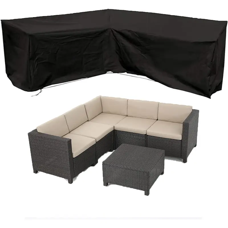 Anti-UV L-shaped Outdoor Sofa  - Outdoor Furniture Varnish ulasan dan harga