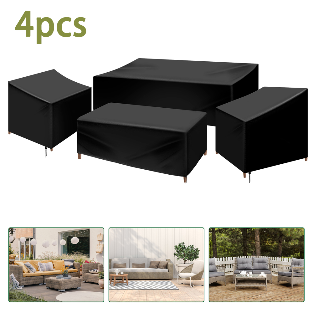4Pcs Patio Furniture Cover Set - Outdoor Furniture Varnish ulasan dan harga